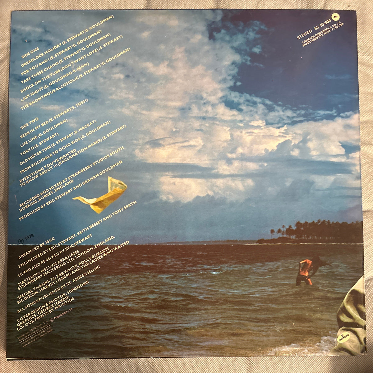 LP 10cc – Bloody Tourists 2ª Mano