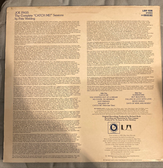 LP Joe Pass – The Complete "Catch Me!" Sessions 2ª Mano