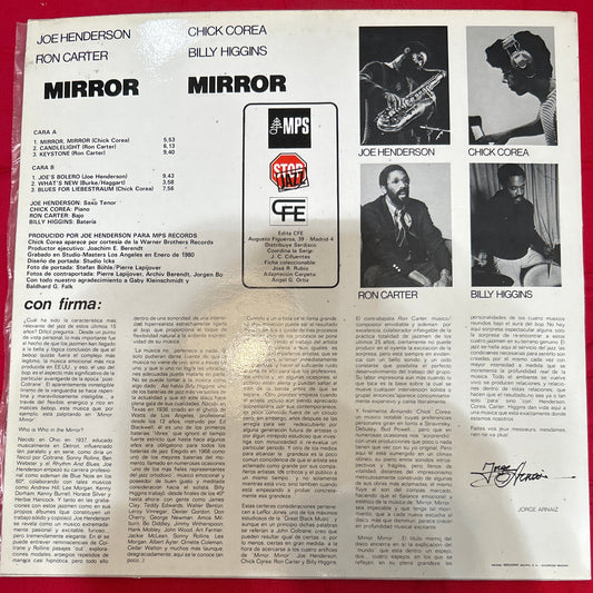 LP Joe Henderson • Chick Corea • Ron Carter • Billy Higgins – Mirror, Mirror 2ª Mano