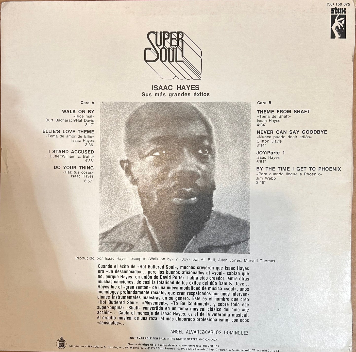 LP Isaac Hayes – Sus Mas Grandes Exitos 2ª Mano