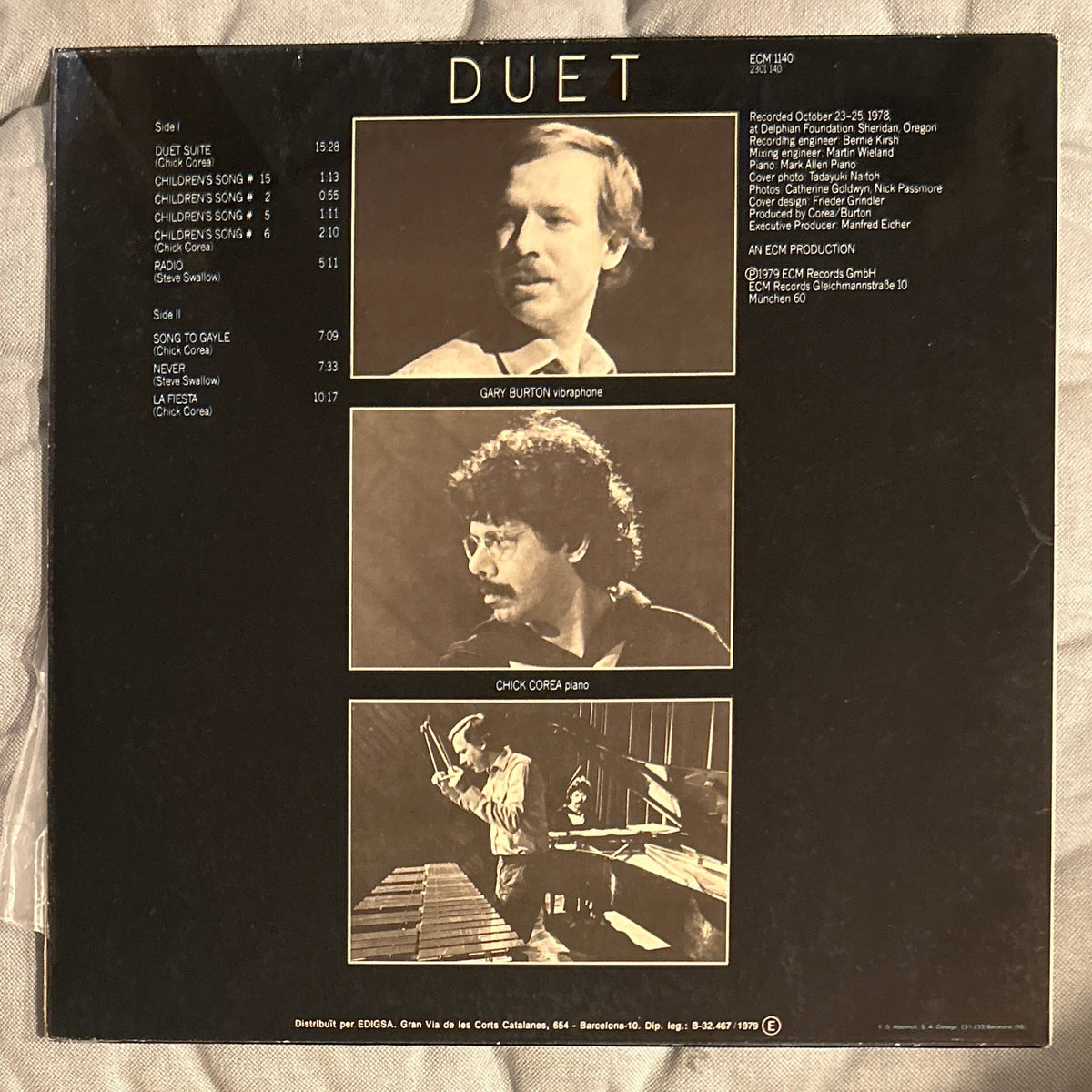 LP Gary Burton / Chick Corea – Duet 2ª Mano