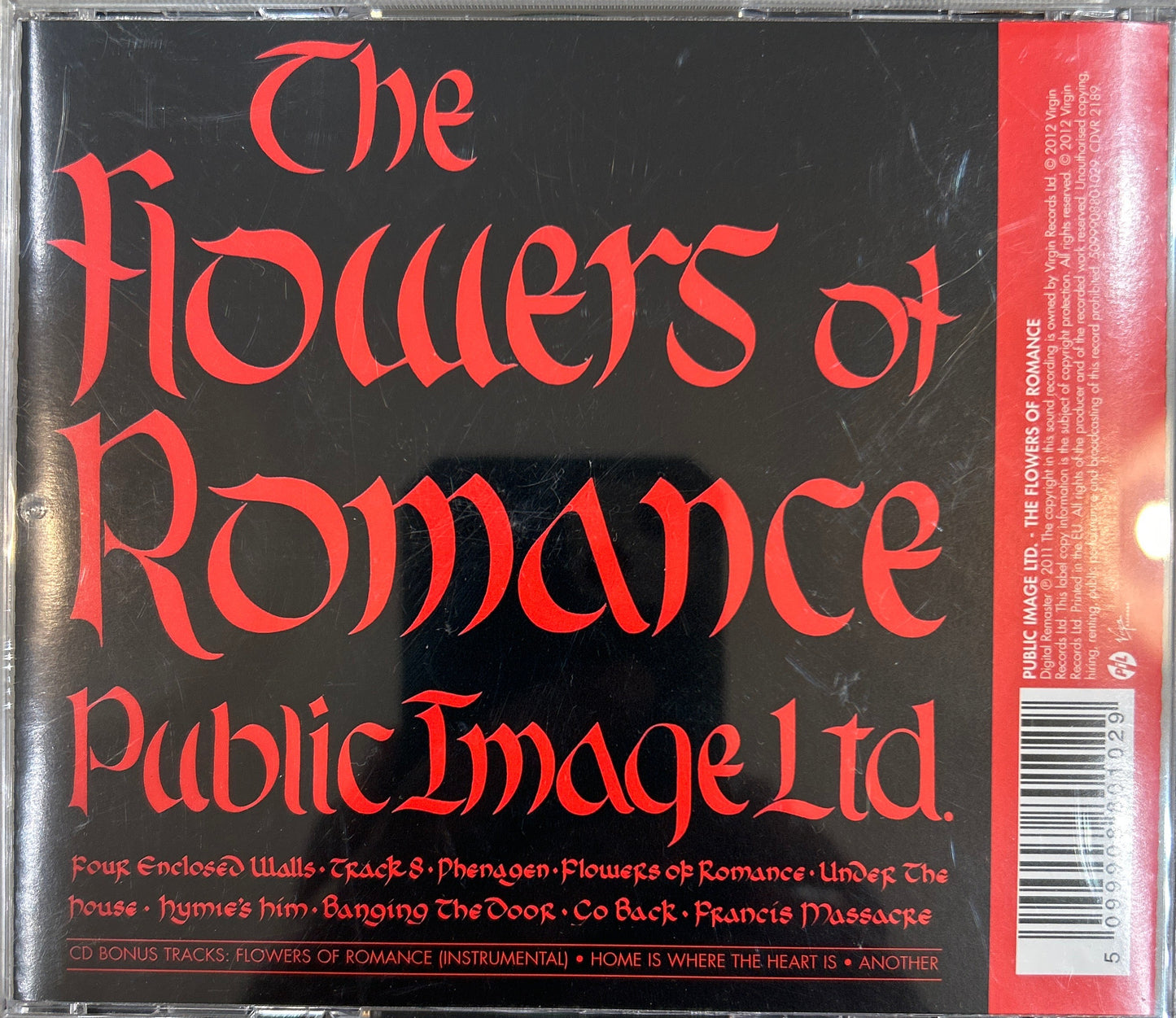 CD Public Image Ltd.– The Flowers Of Romance 2ª mano