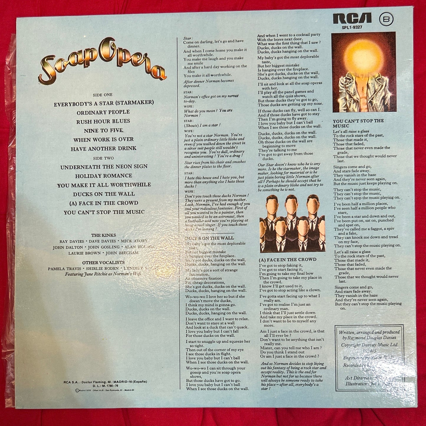 LP The Kinks – Soap Opera 2ª Mano
