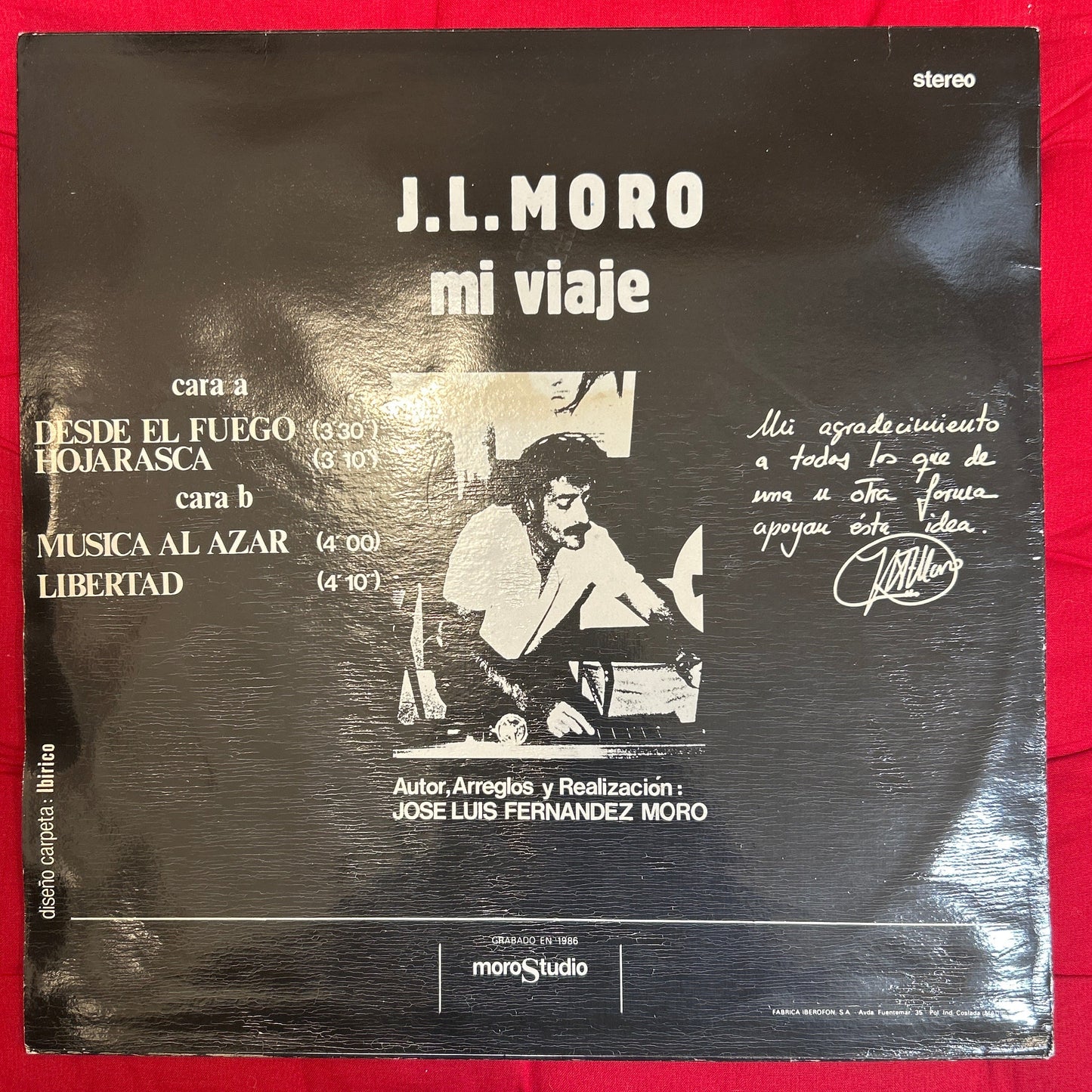 LP J. L. Moro – Mi Viaje 2ª Mano