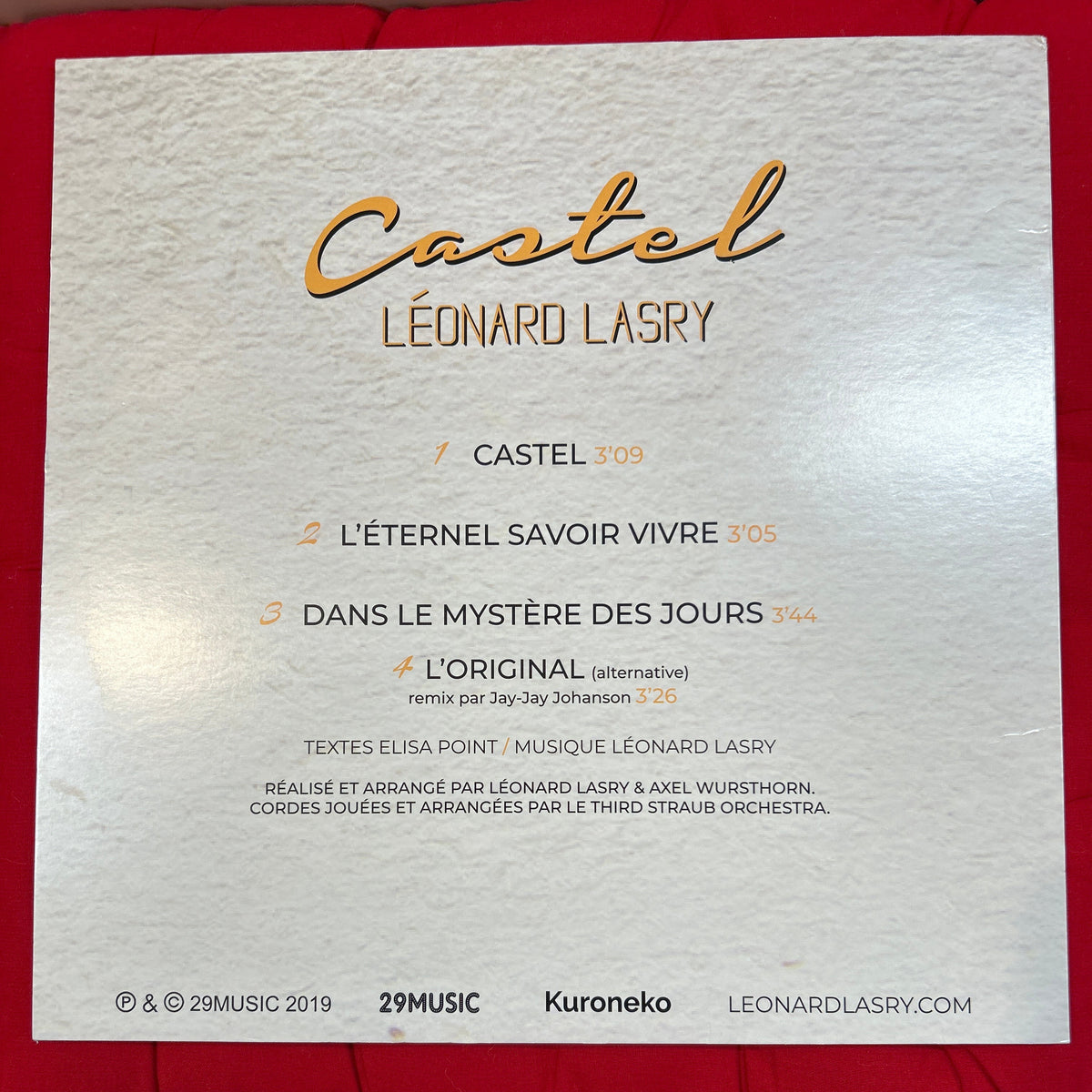 MAXISINGLE Leonard Lasry – Castel 2ª Mano