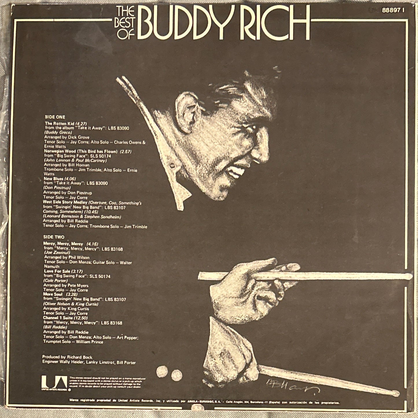 LP Buddy Rich Big Band – The Best Of Buddy Rich 2ª Mano