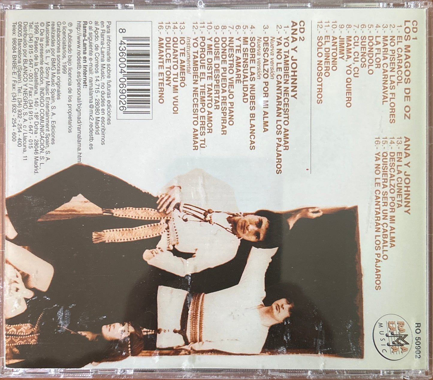 CD Ana Y Johnny, Los Magos De Oz – Todas Sus Grabaciones 1968-1978 Nuevo precintado