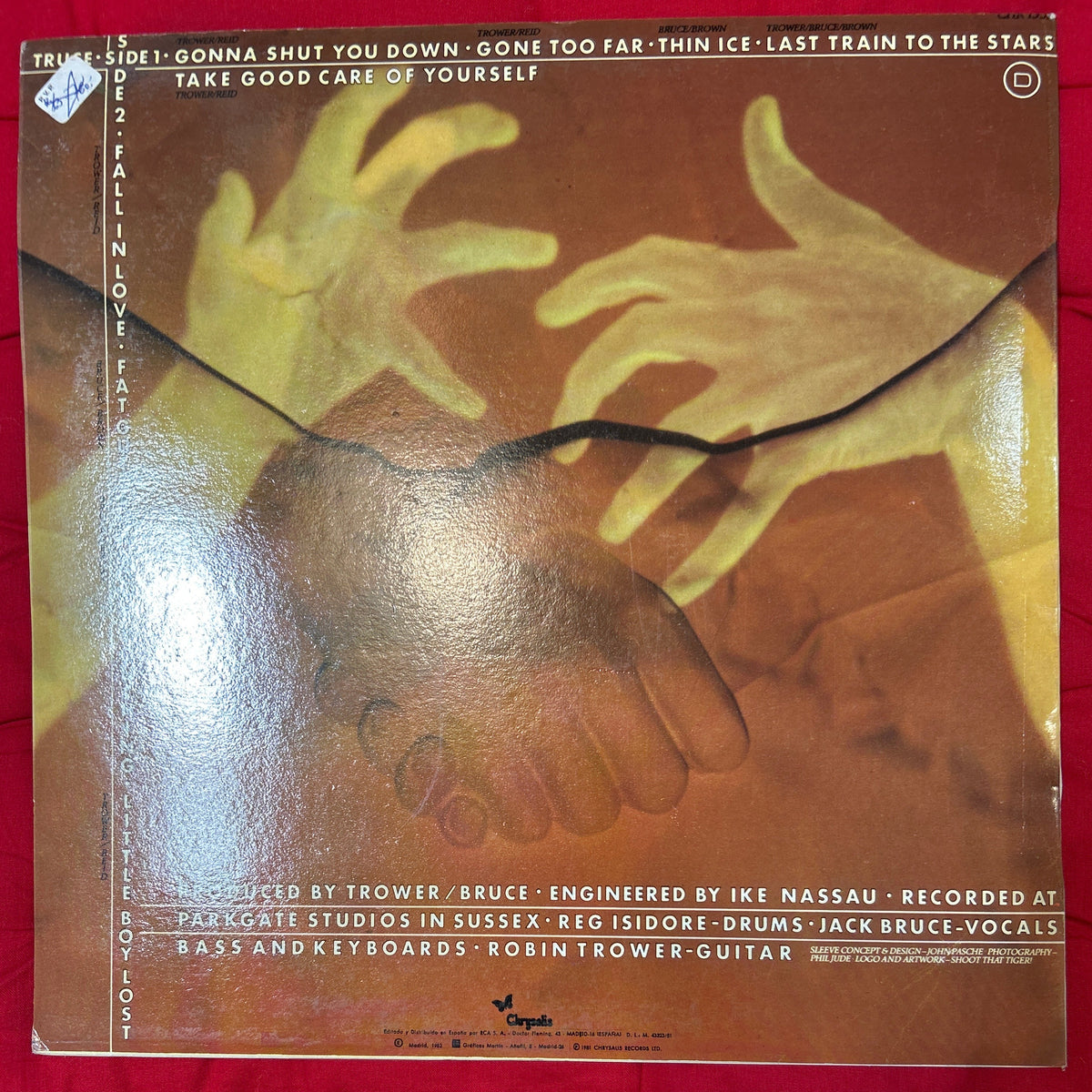LP Robin Trower / Jack Bruce – Truce 2ª Mano