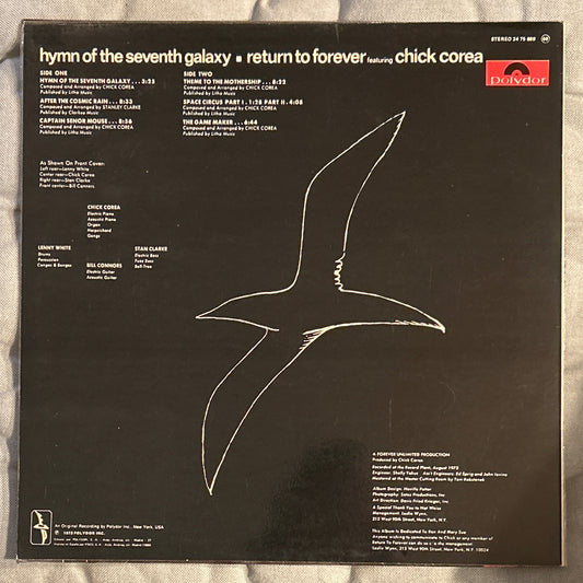 LP Return To Forever Featuring Chick Corea – Hymn Of The Seventh Galaxy 2ª Mano