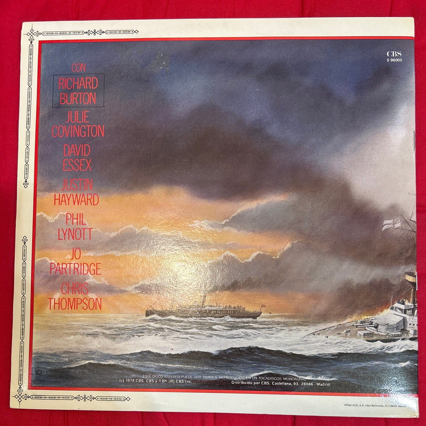 LP Banda Sonora – Jeff Wayne – La Guerra De Los Mundos (Versión En Inglés) 2ª Mano