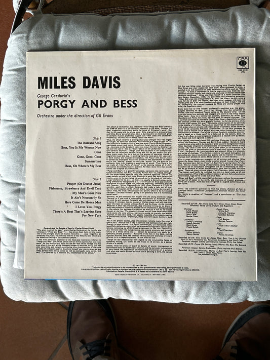LP Miles Davis – Porgy And Bess 2ª Mano
