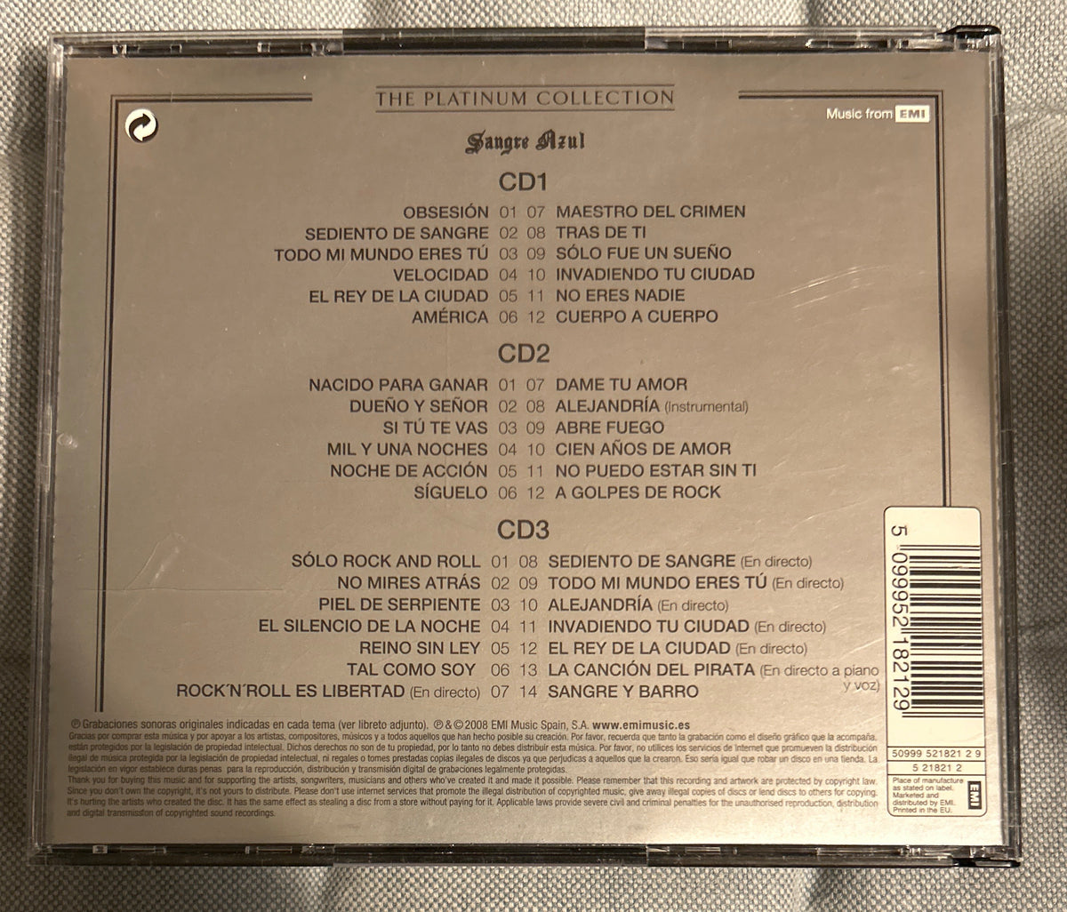 CD Sangre Azul – The Platinum Collection 2ª Mano