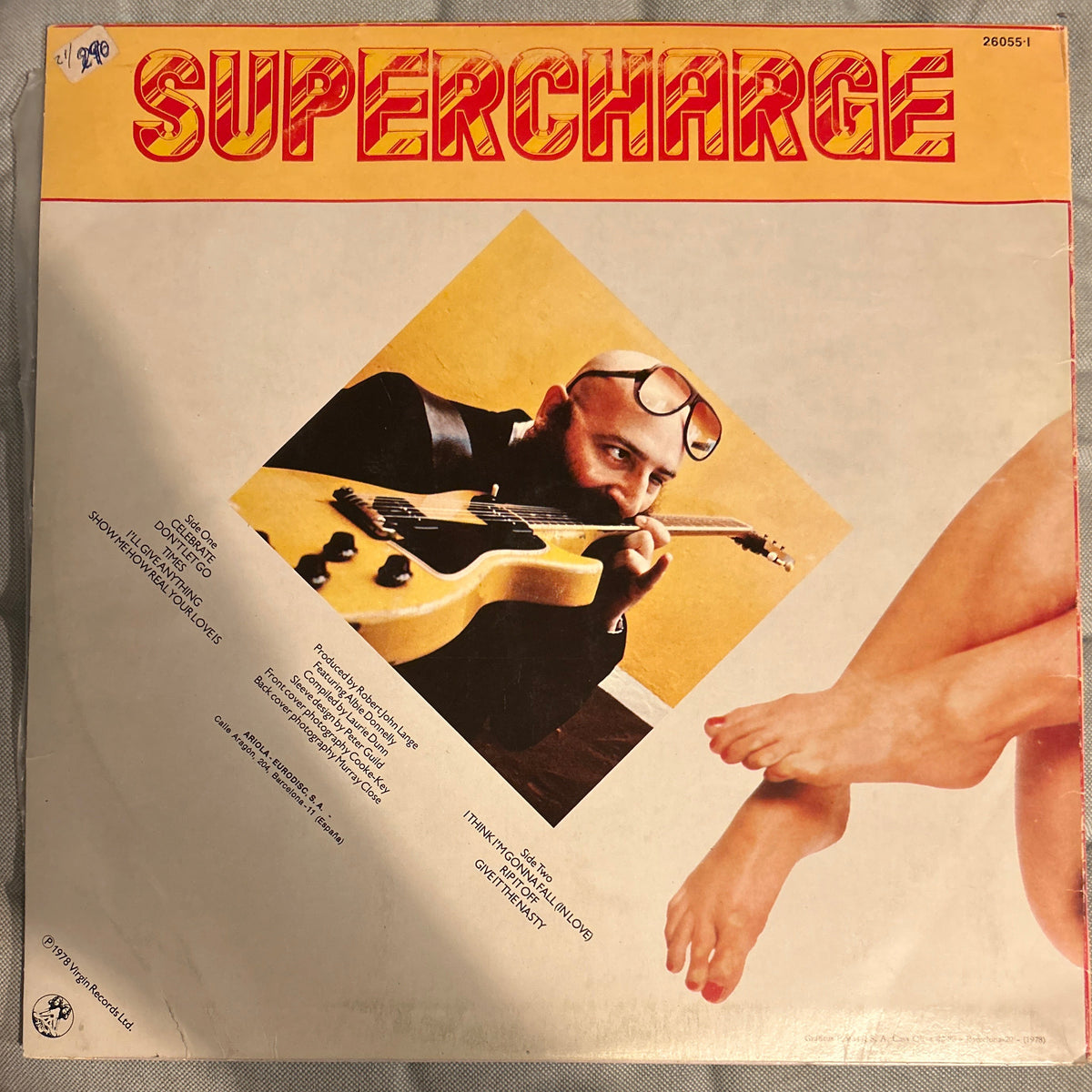 LP Supercharge – I Think I'm Gonna Fall (In Love) 2ª Mano