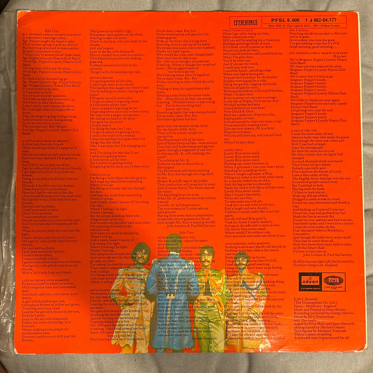 LP The Beatles – Sgt. Pepper's Lonely Hearts Club Band 2ª Mano