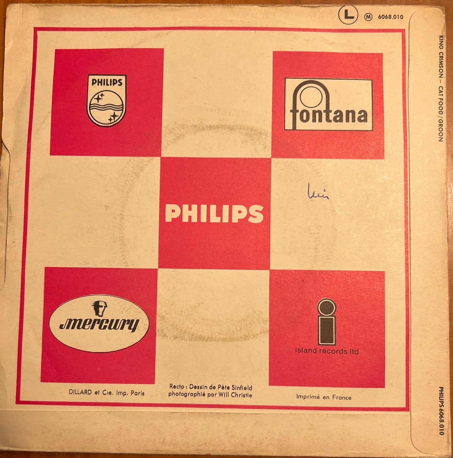 SINGLE King Crimson – Cat Food / Groon 2ª Mano