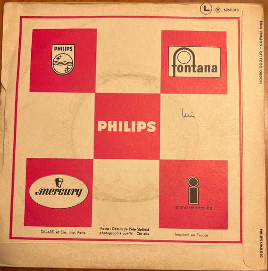 SINGLE King Crimson – Cat Food / Groon 2ª Mano