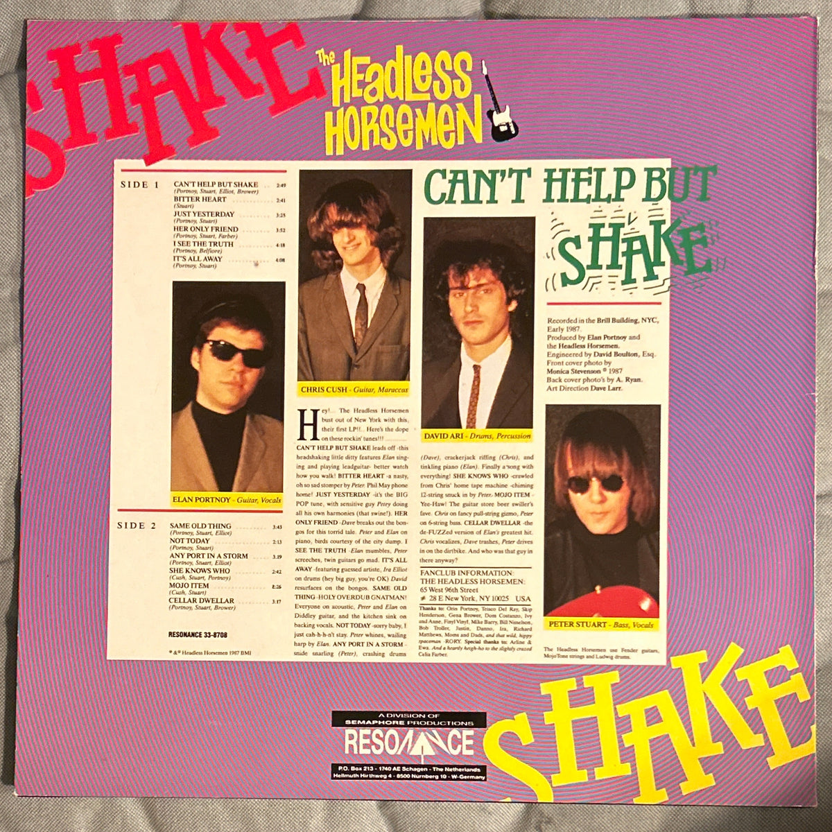 LP The Headless Horsemen – Can't Help But Shake 2ª Mano