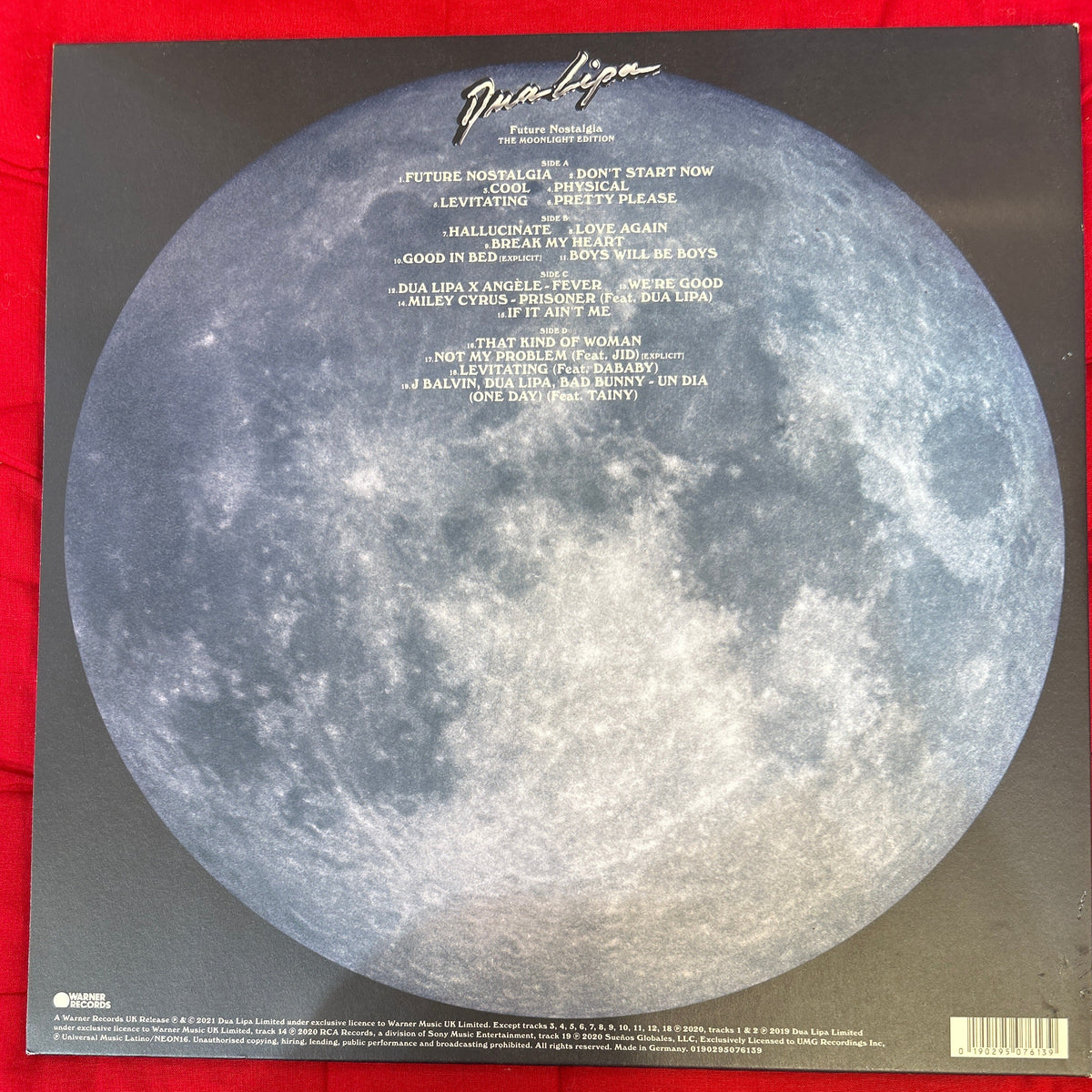 LP Dua Lipa – Future Nostalgia (The Moonlight Edition) 2ª Mano