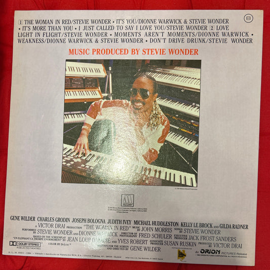 LP Banda Sonora - Stevie Wonder – La Mujer De Rojo 2ª Mano