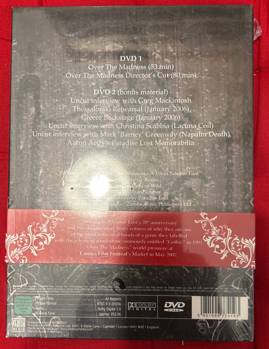 DVD Paradise Lost – Over The Madness Nuevo precintado