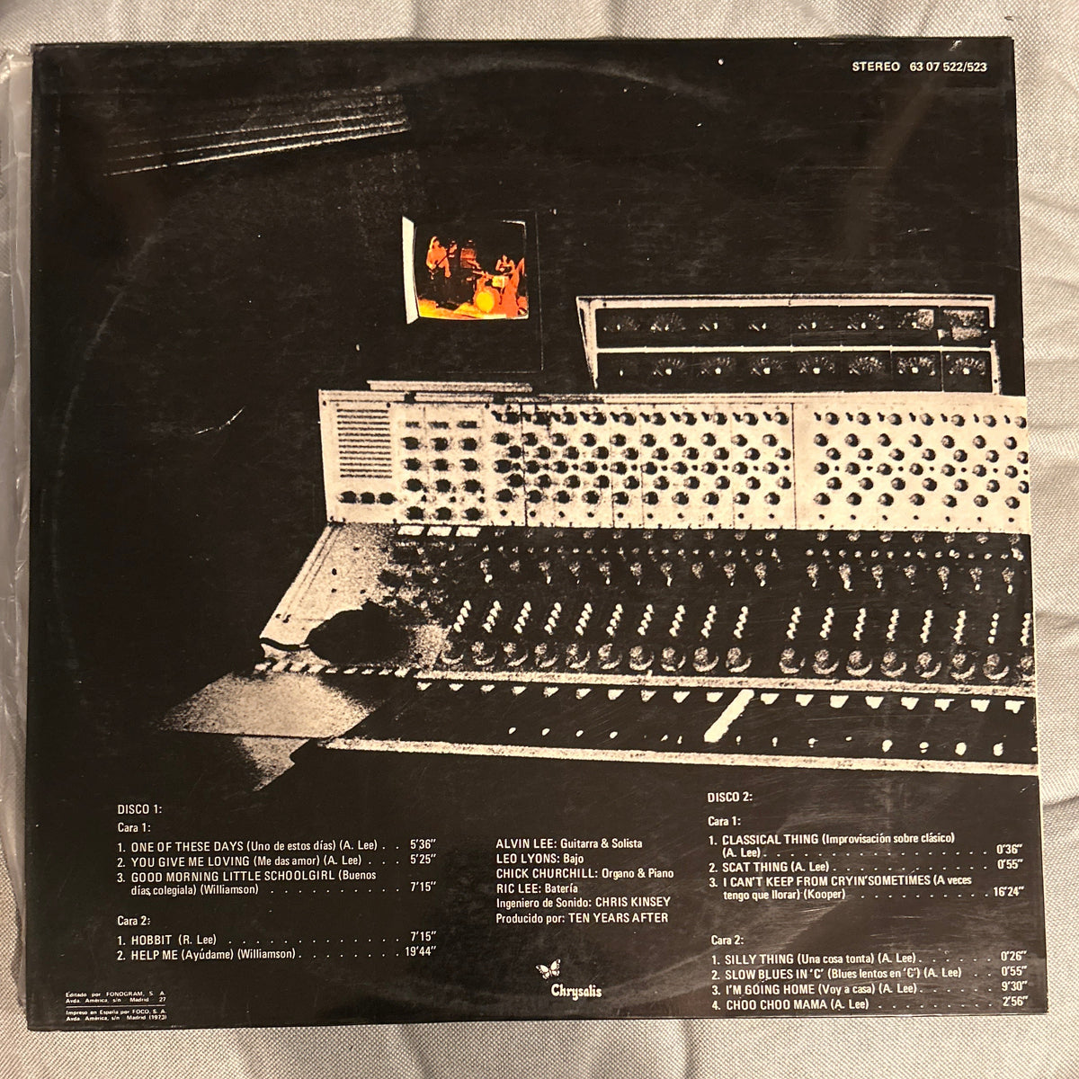 LP Ten Years After – Recorded Live 2ª Mano