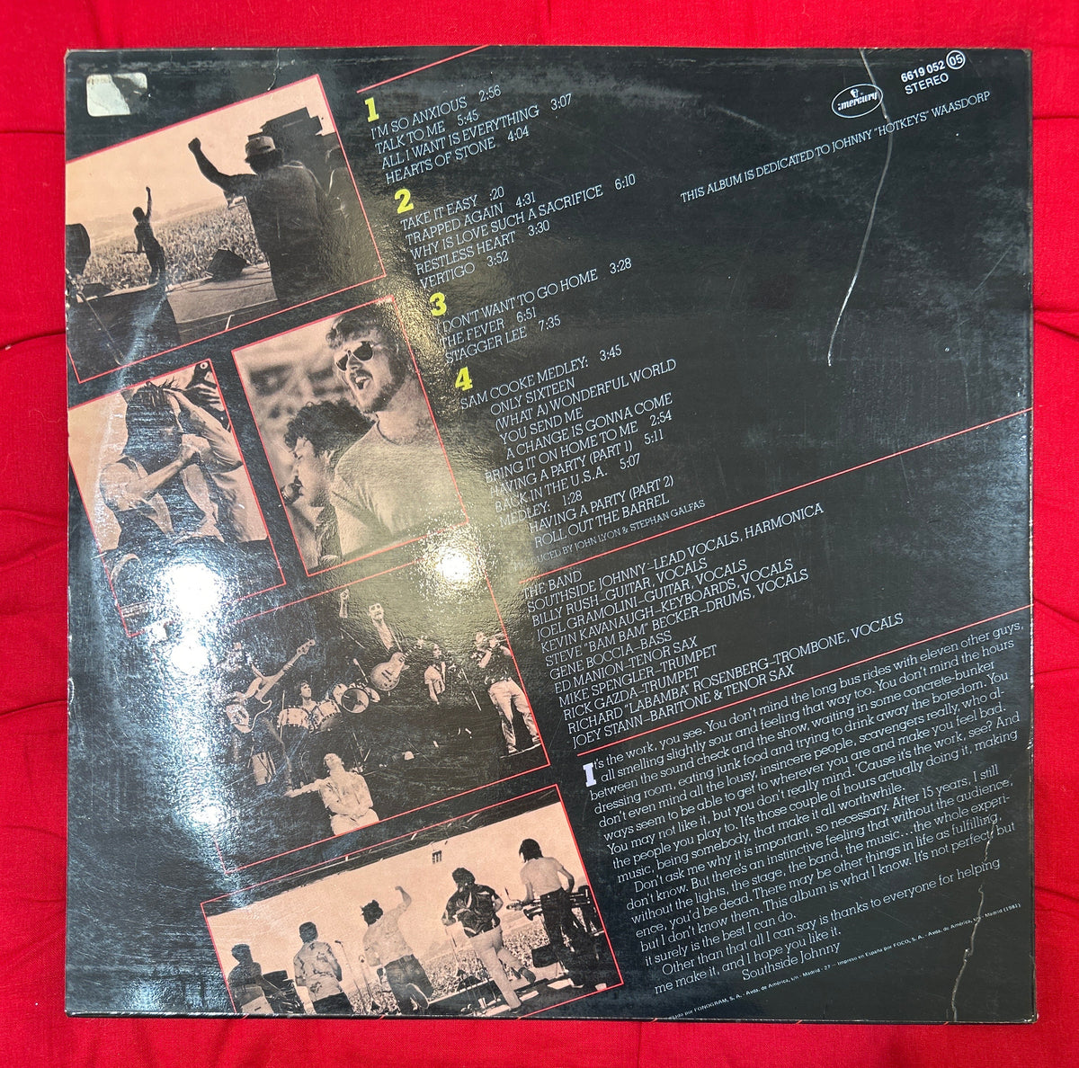 LP Southside Johnny And The Asbury Jukes – Live - Reach Up And Touch The Sky 2ª Mano