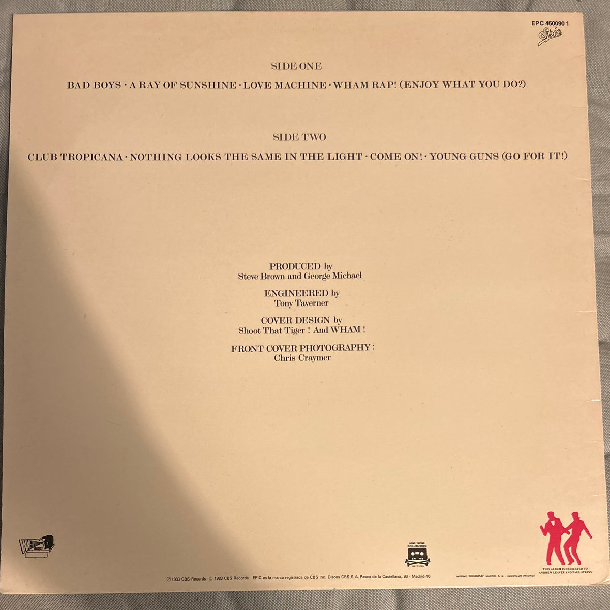 LP Wham! – Fantastic 2ª Mano