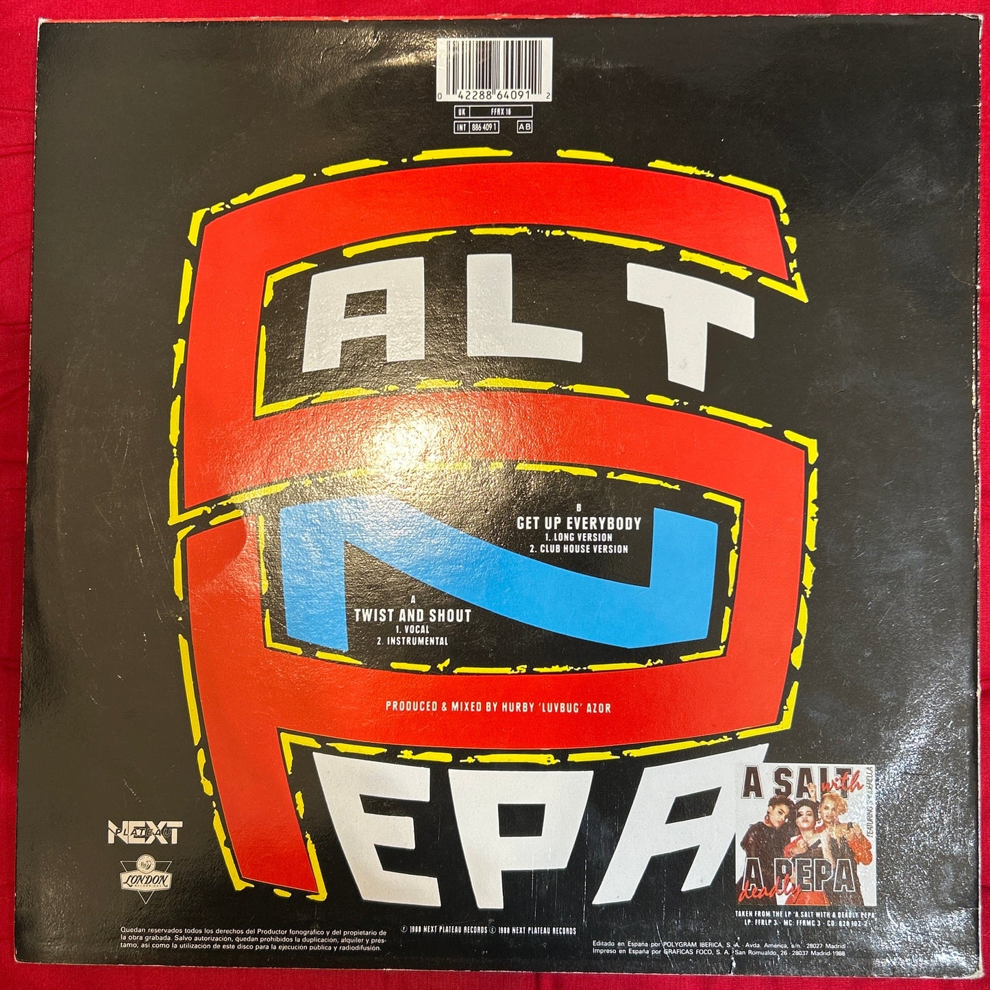 MAXISINGLE Salt-N-Pepa – Get Up Everybody / Twist And Shout 2ª Mano (Producto exclusivo recogida en tienda)
