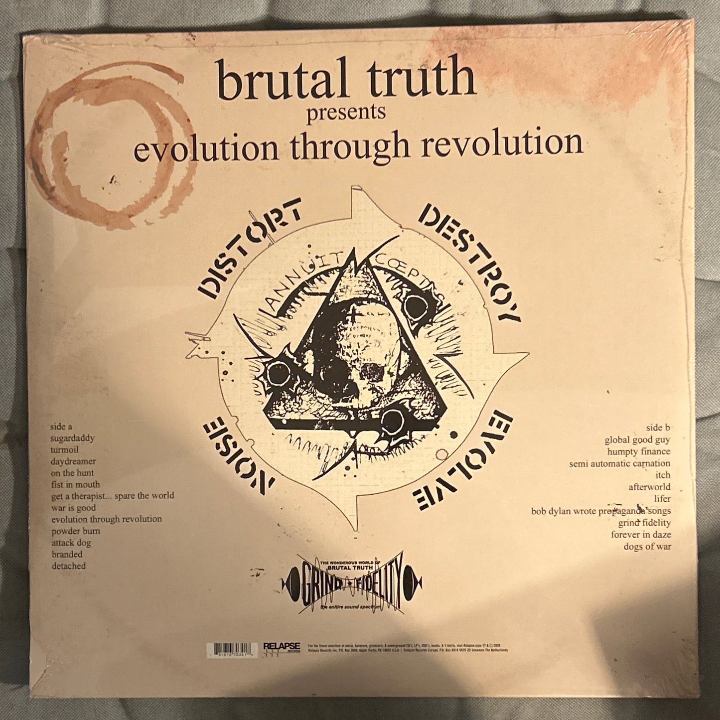 LP Brutal Truth – Evolution Through Revolution Nuevo precintado