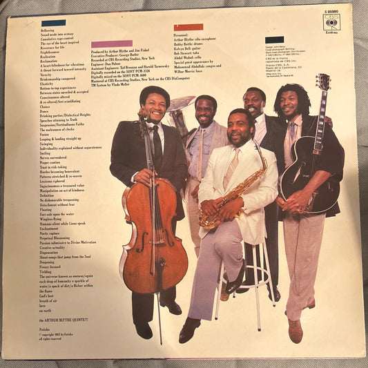 LP Arthur Blythe – Elaborations 2ª Mano