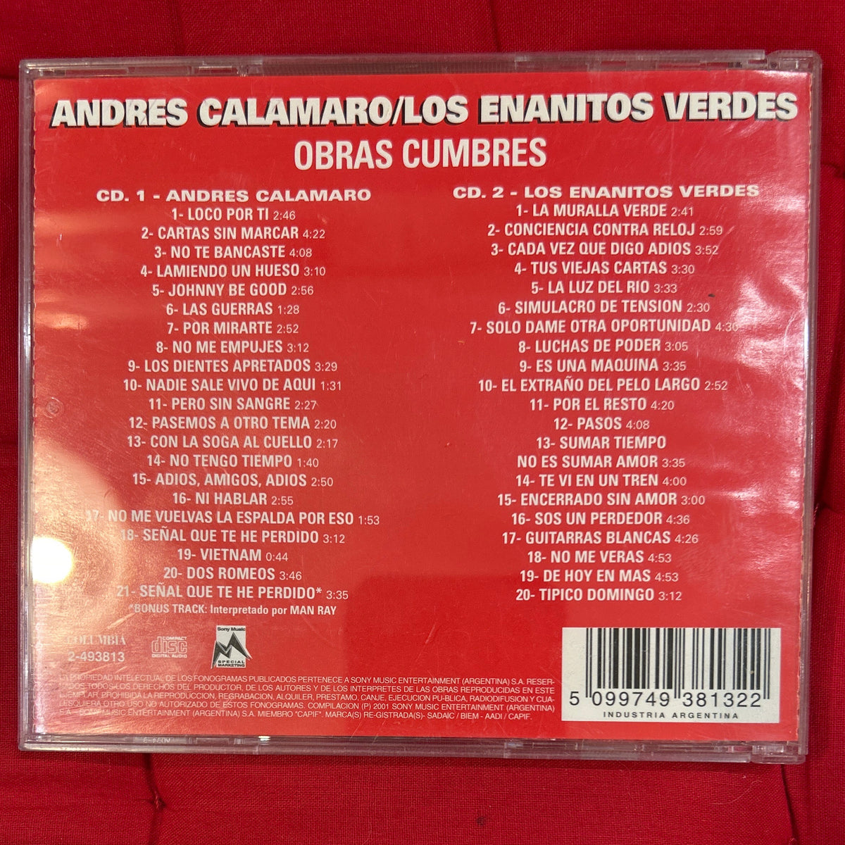 CD Enanitos Verdes, Andrés Calamaro – Obras Cumbres 2ª Mano