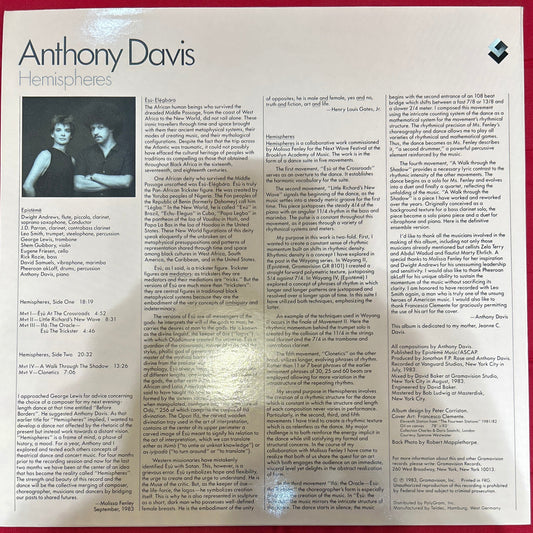 LP Anthony Davis – Hemispheres 2ª Mano