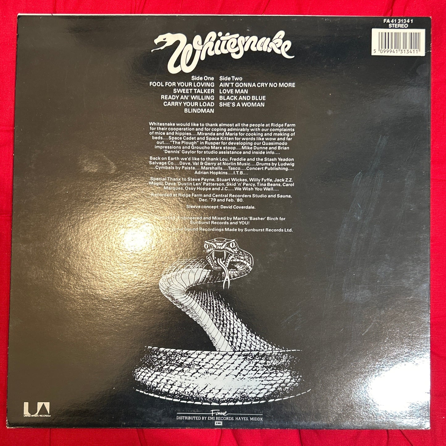 LP Whitesnake – Ready An' Willing 2ª mano