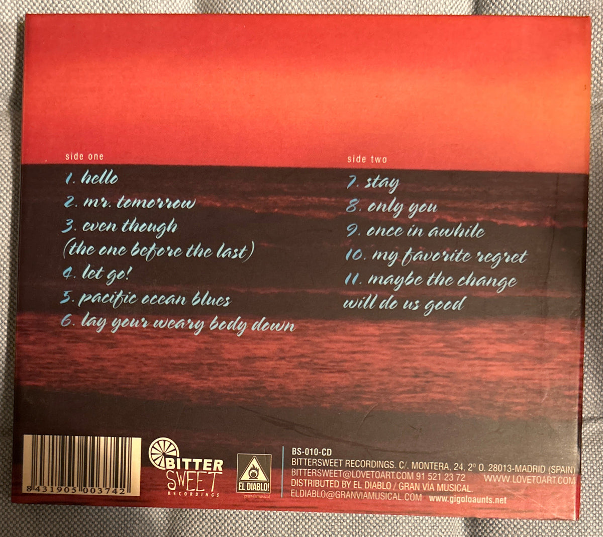 CD Gigolo Aunts – Pacific Ocean Blues 2ª Mano