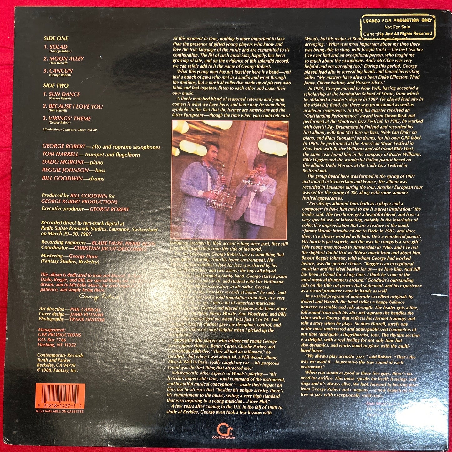 LP George Robert-Tom Harrell Quintet – Sun Dance 2ª Mano