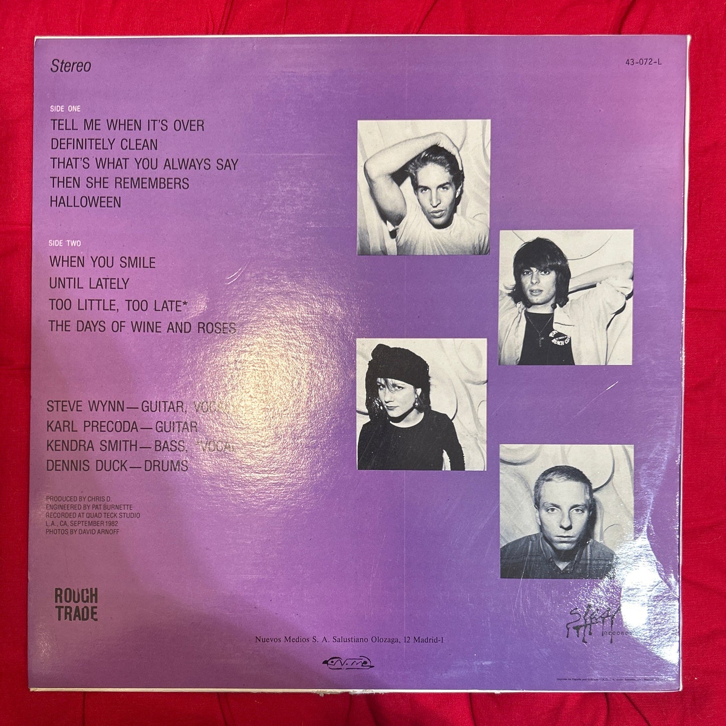 LP The Dream Syndicate – The Days Of Wine And Roses 2ª Mano