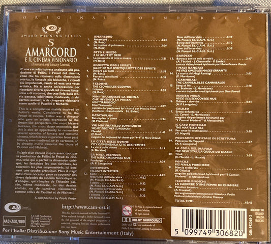 CD V/A – Amarcord E Il Cinema Visionario = Amarcord And Fantasy Cinema) 2ª Mano