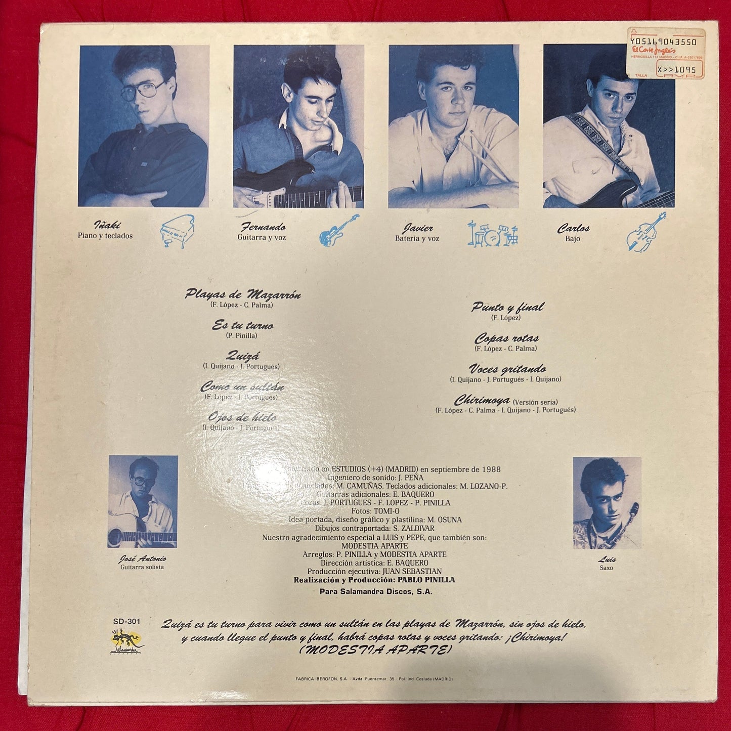 LP Modestia Aparte – Por Amor Al Arte 2ª Mano