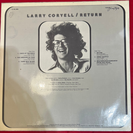 LP Larry Coryell – Return 2ª Mano