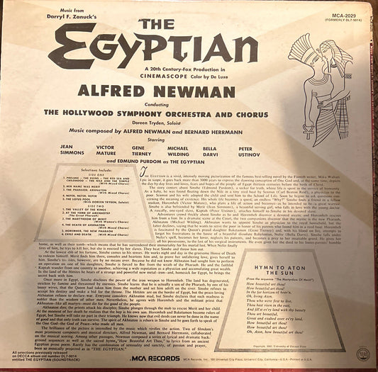 LP Alfred Newman, Bernard Herrmann – The Egyptian (A 20th Century Fox Production In Cinemascope) 2ª Mano