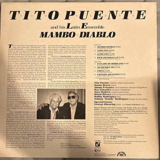 LP Tito Puente And His Latin Ensemble With Special Guest George Shearing – Mambo Diablo 2ª Mano