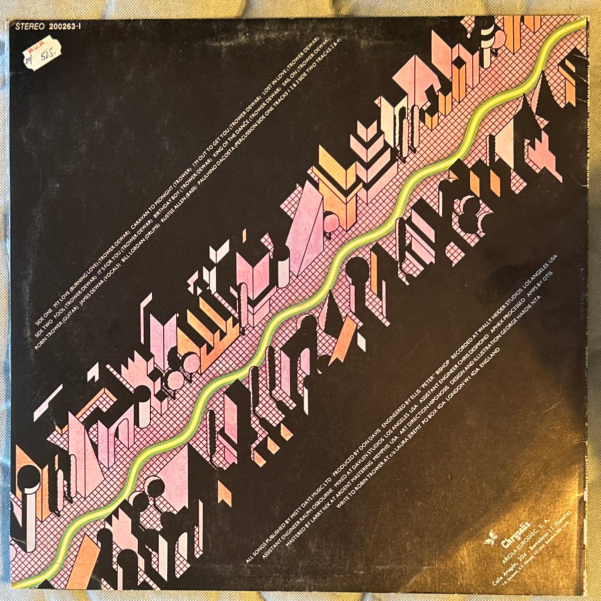 LP Robin Trower – Caravan To Midnight 2ª Mano