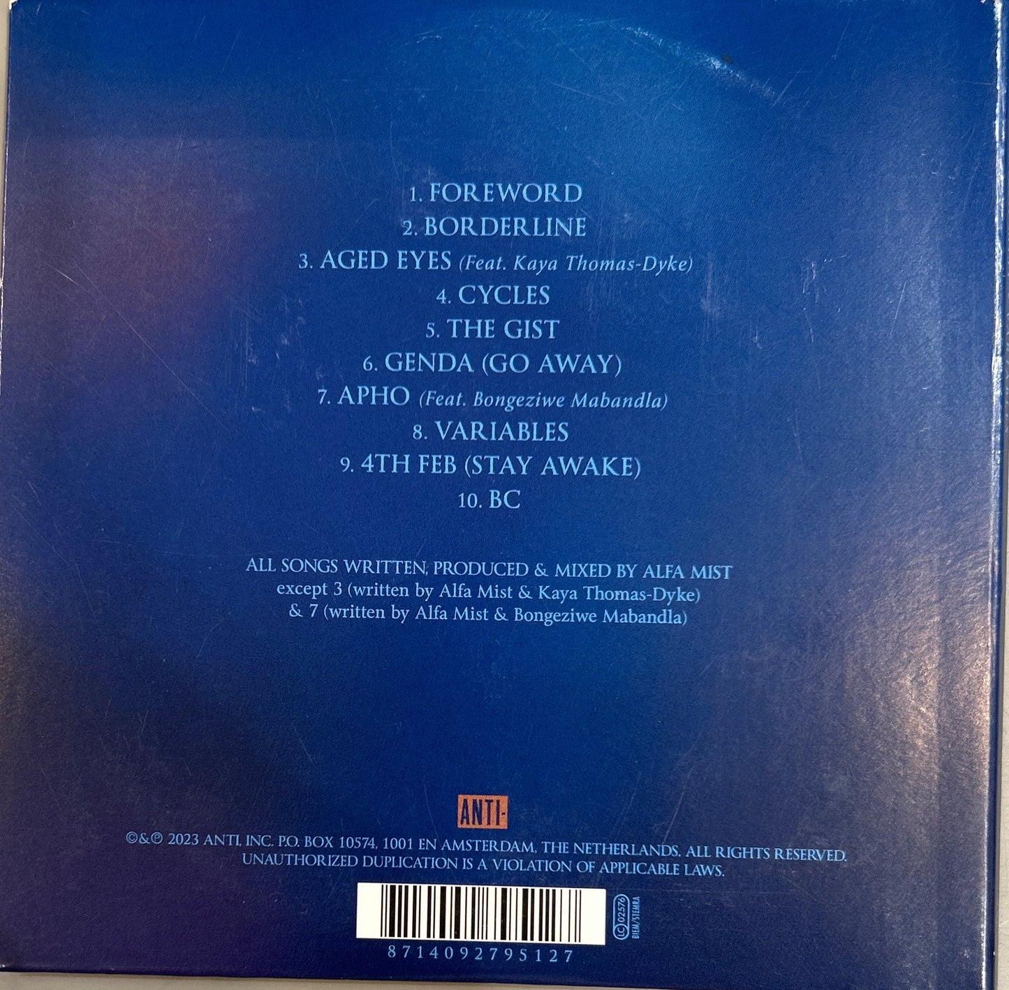 CD Alfa Mist – Variables 2ª Mano