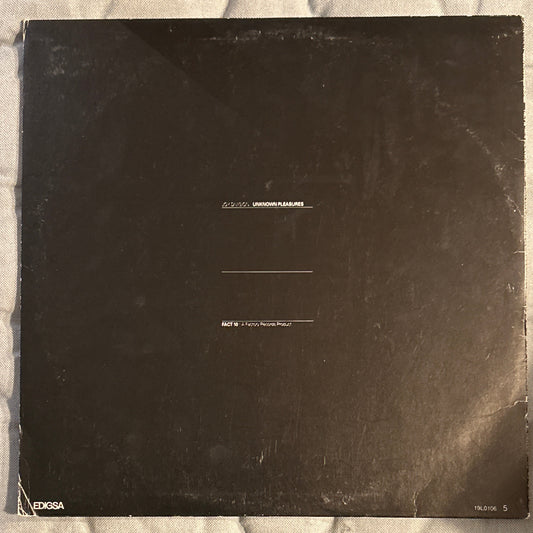 LP Joy Division – Unknown Pleasures 2ª Mano