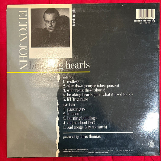 LP Elton John – Breaking Hearts 2ª mano
