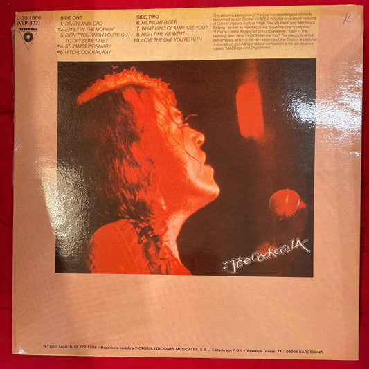 LP Joe Cocker – Live In L.A. 2ª Mano