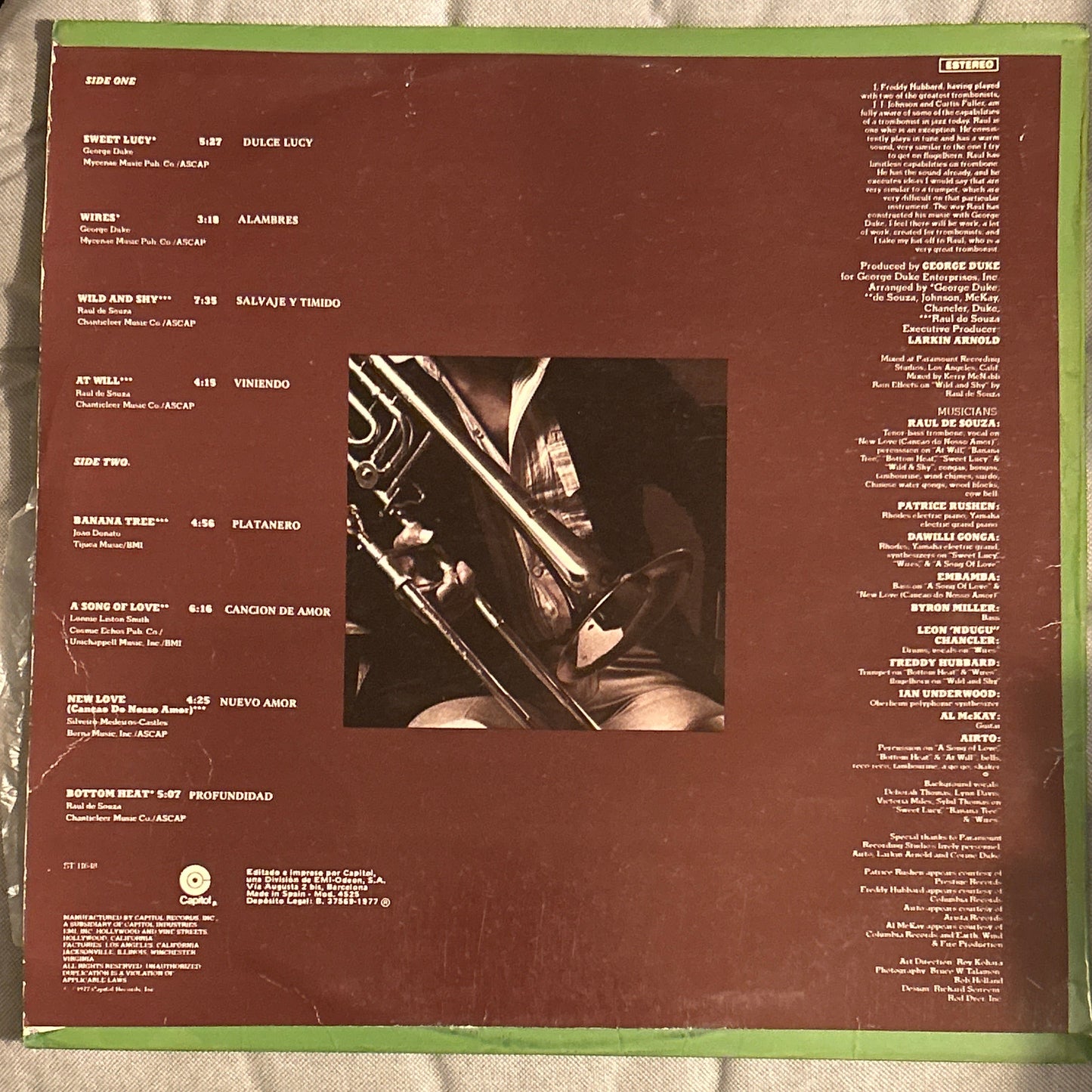 LP Raul De Souza – Sweet Lucy 2ª Mano