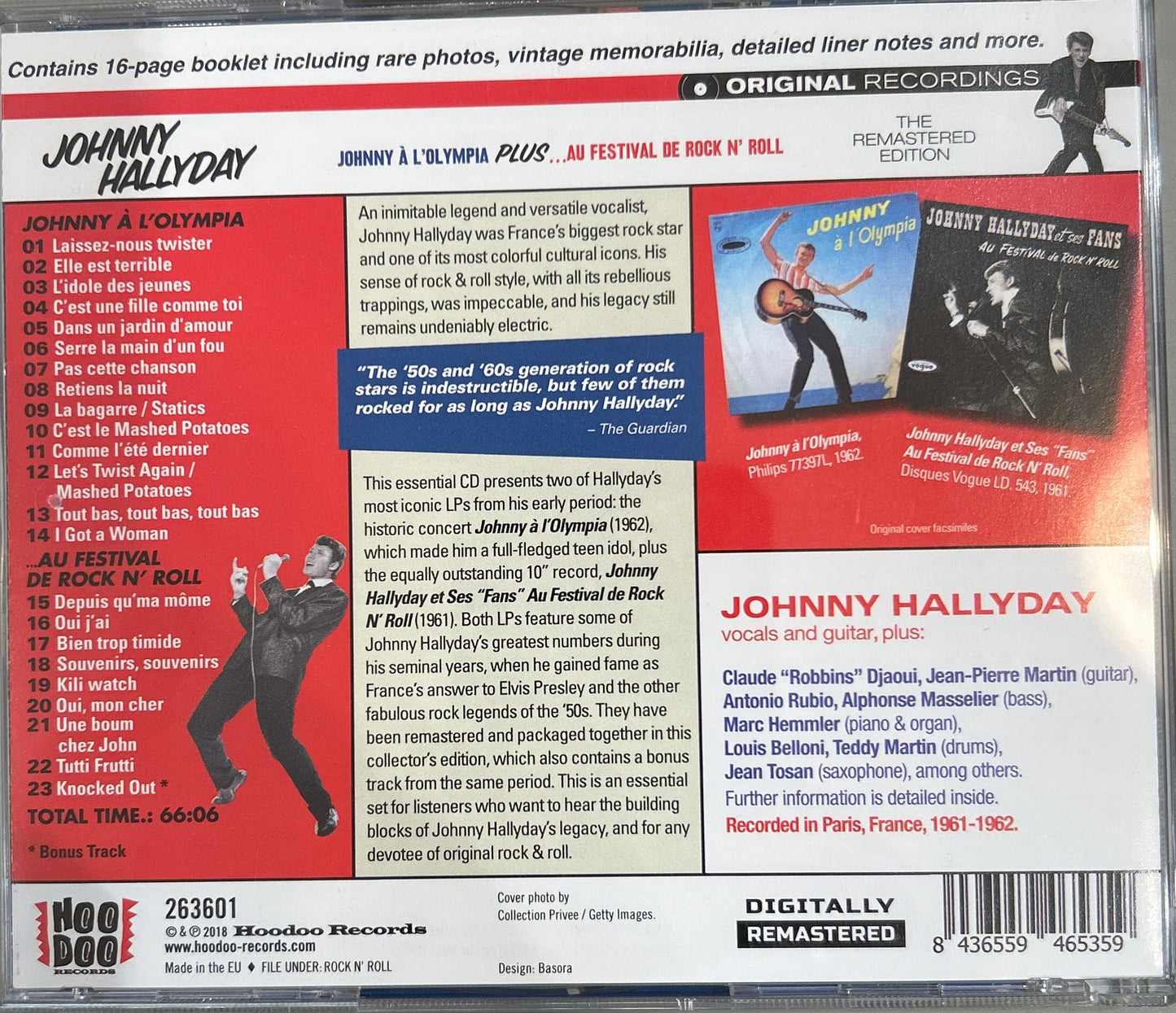 CD Johnny Hallyday – Johnny À L'Olympia Plus ...Au Festival De Rock N' Roll 2ª Mano
