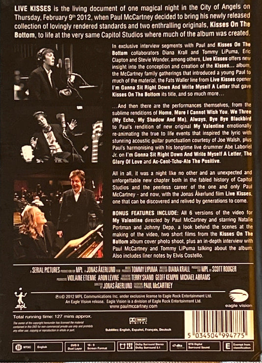 DVD Paul McCartney – Live Kisses 2ª Mano
