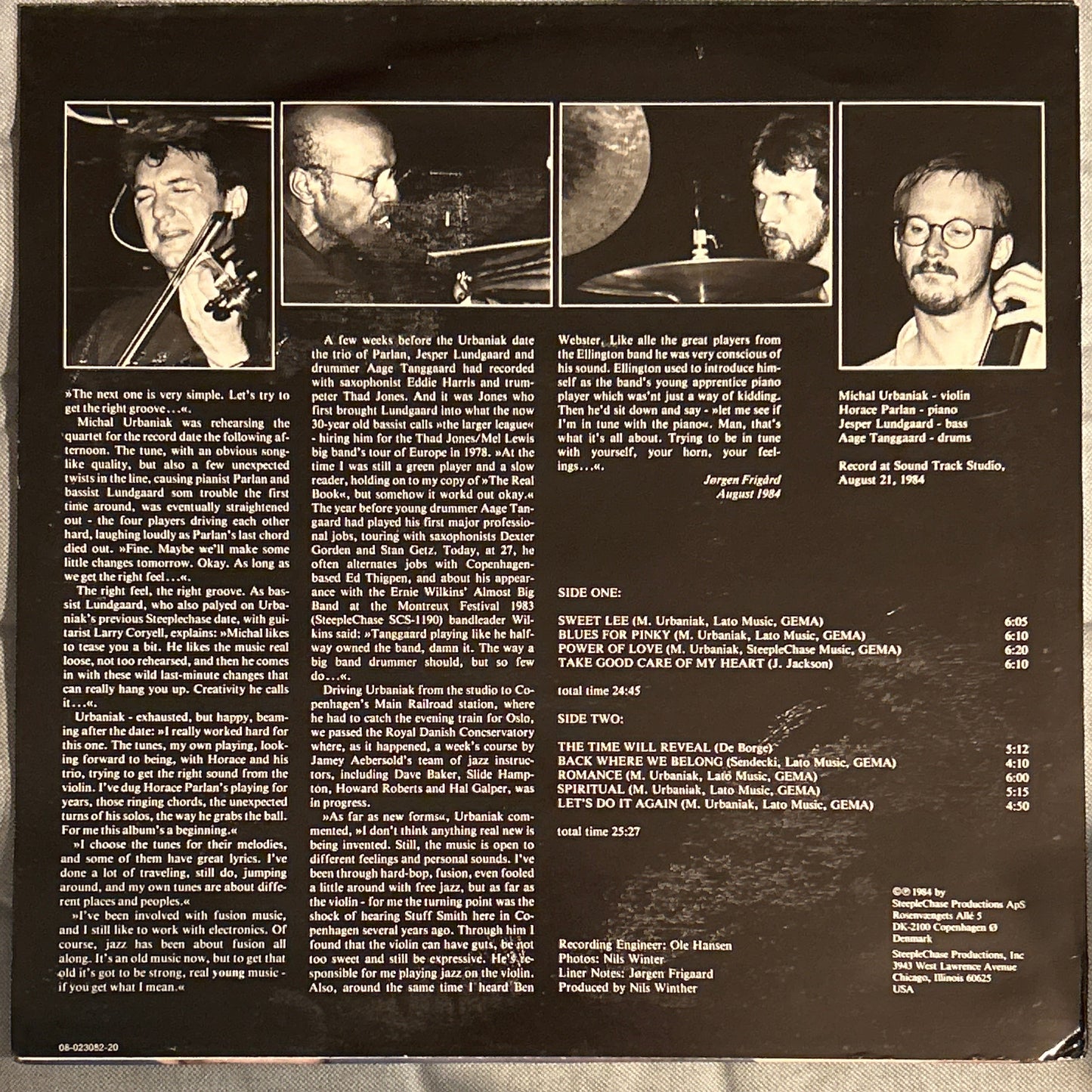 LP Michal Urbaniak With Horace Parlan Trio – Take Good Care Of My Heart 2ª Mano